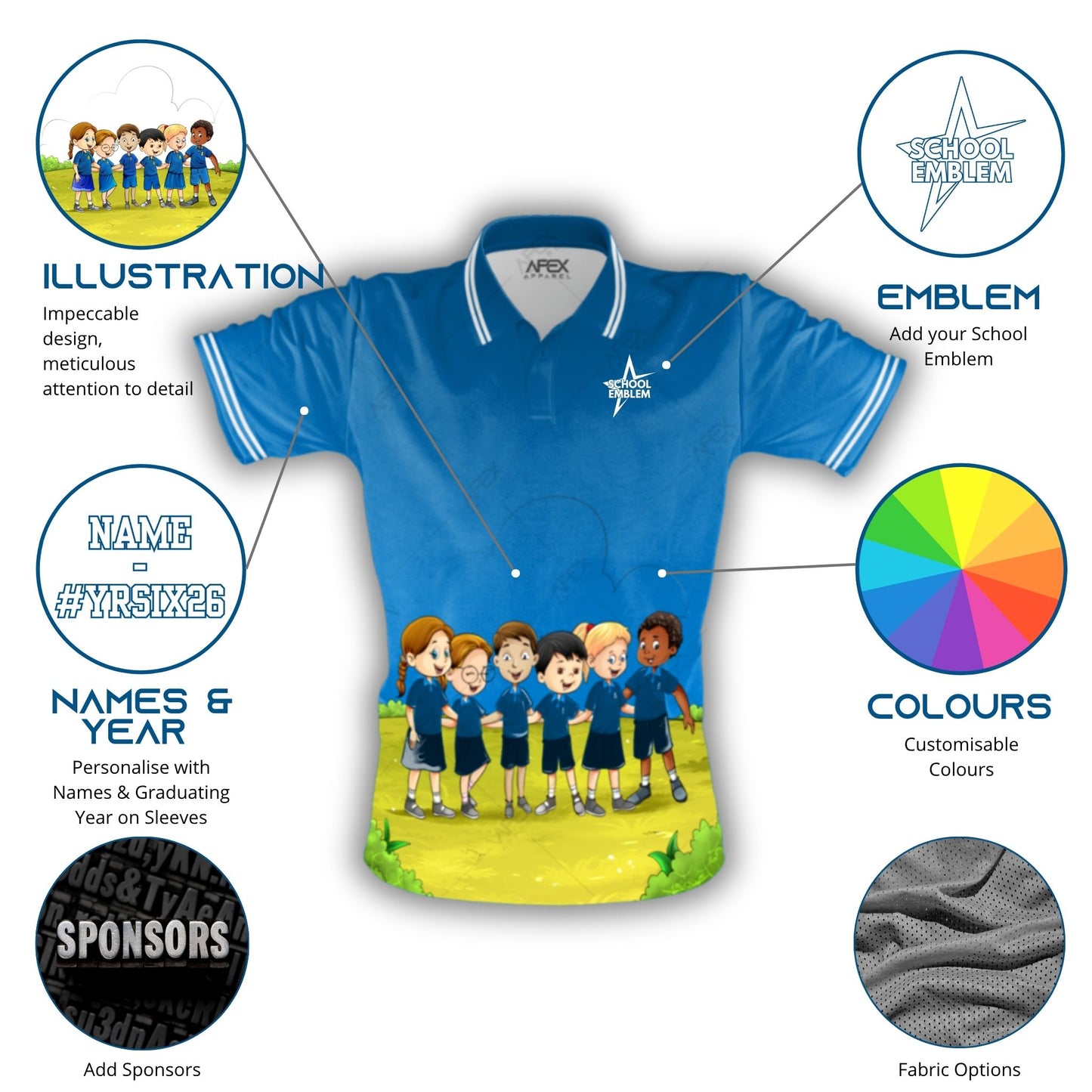 Inspo School Leavers Polo Shirt - Friends