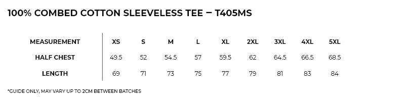 Unisex Combed Cotton Tank - T405MS