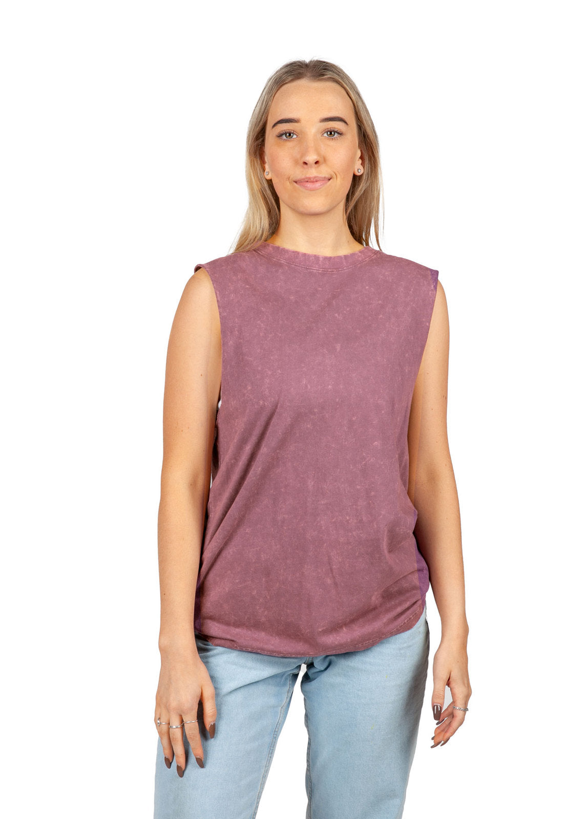 Custom 100% Cotton Women's Stone Washed Tank - T406LD
