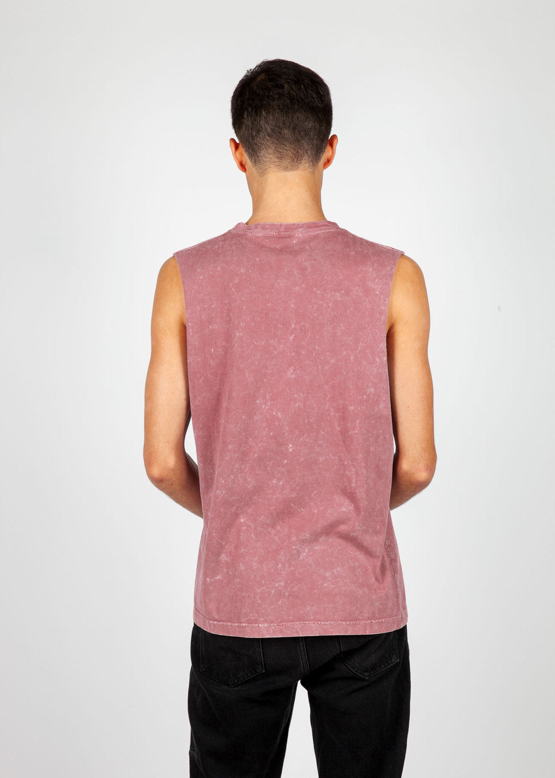 Custom 100% Cotton Men's Stone Washed Tank - T406MS