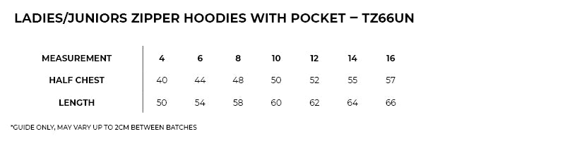 SDW - Women's/Juniors Zipper Hoodies with Pocket
