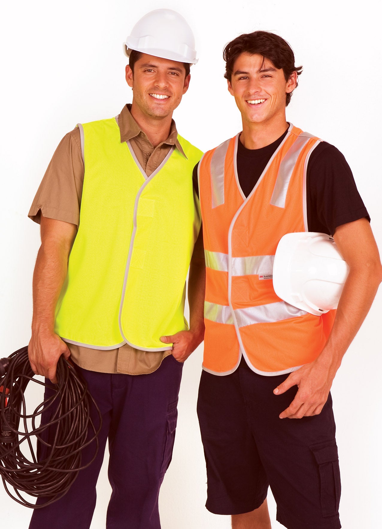100% Polyeter Hi Vis Vest with 3M reflective tape - V001HP