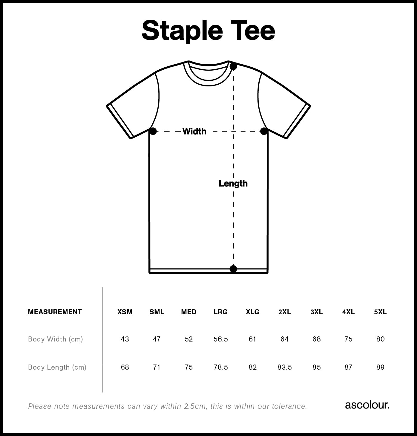 AS Colour - Staple Tee - 5001