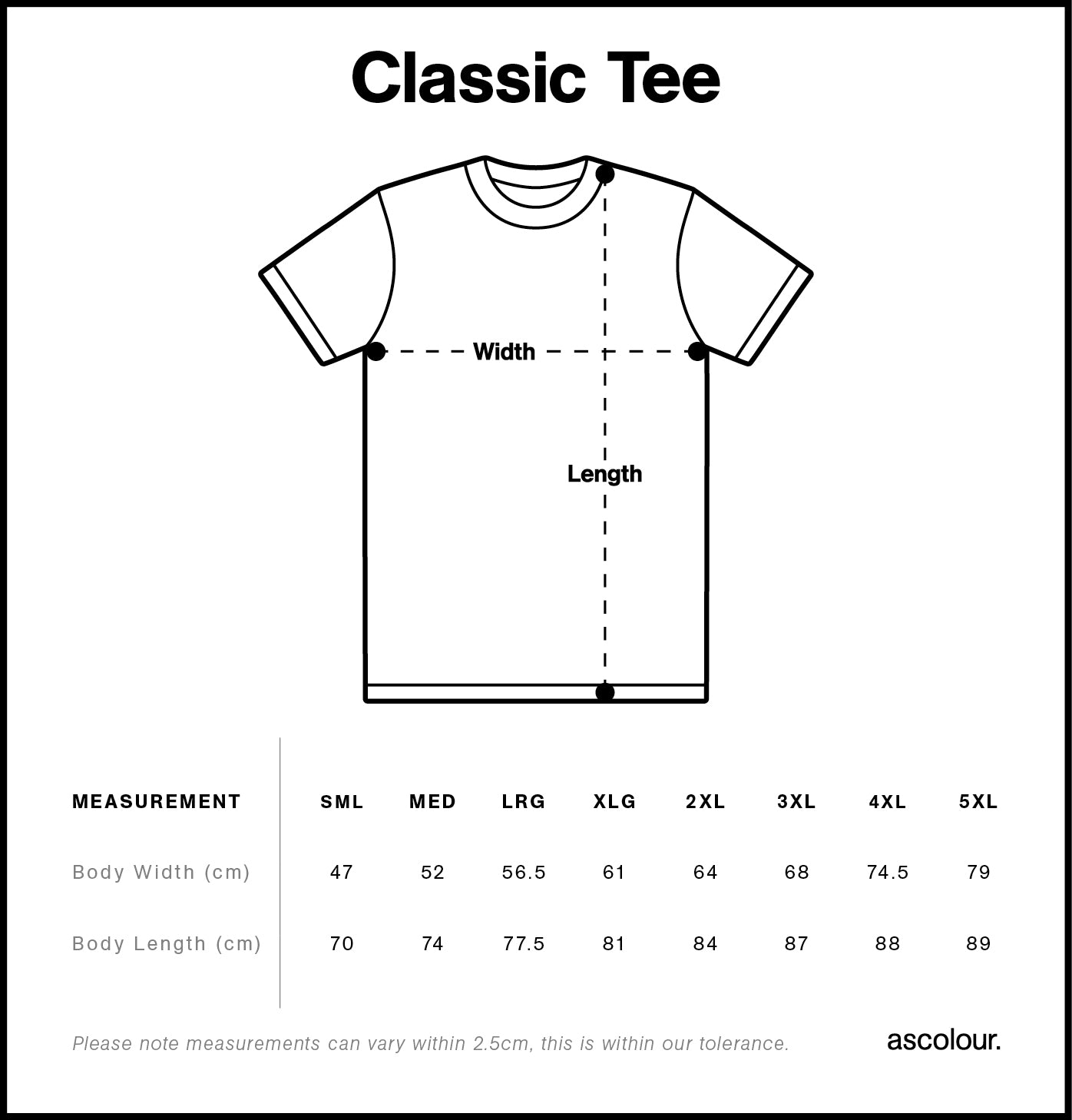 AS Colour - Classic Tee - 5026