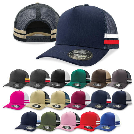Legend Black - Striped Trucker - 7050