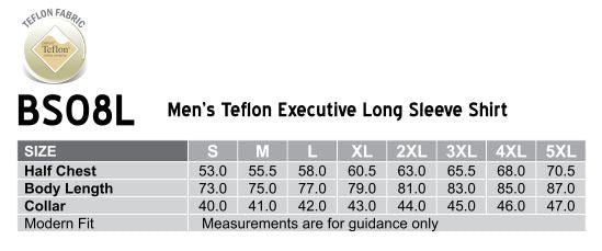 WS - Men's Teflon Executive Long Sleeve Shirt - BS08L