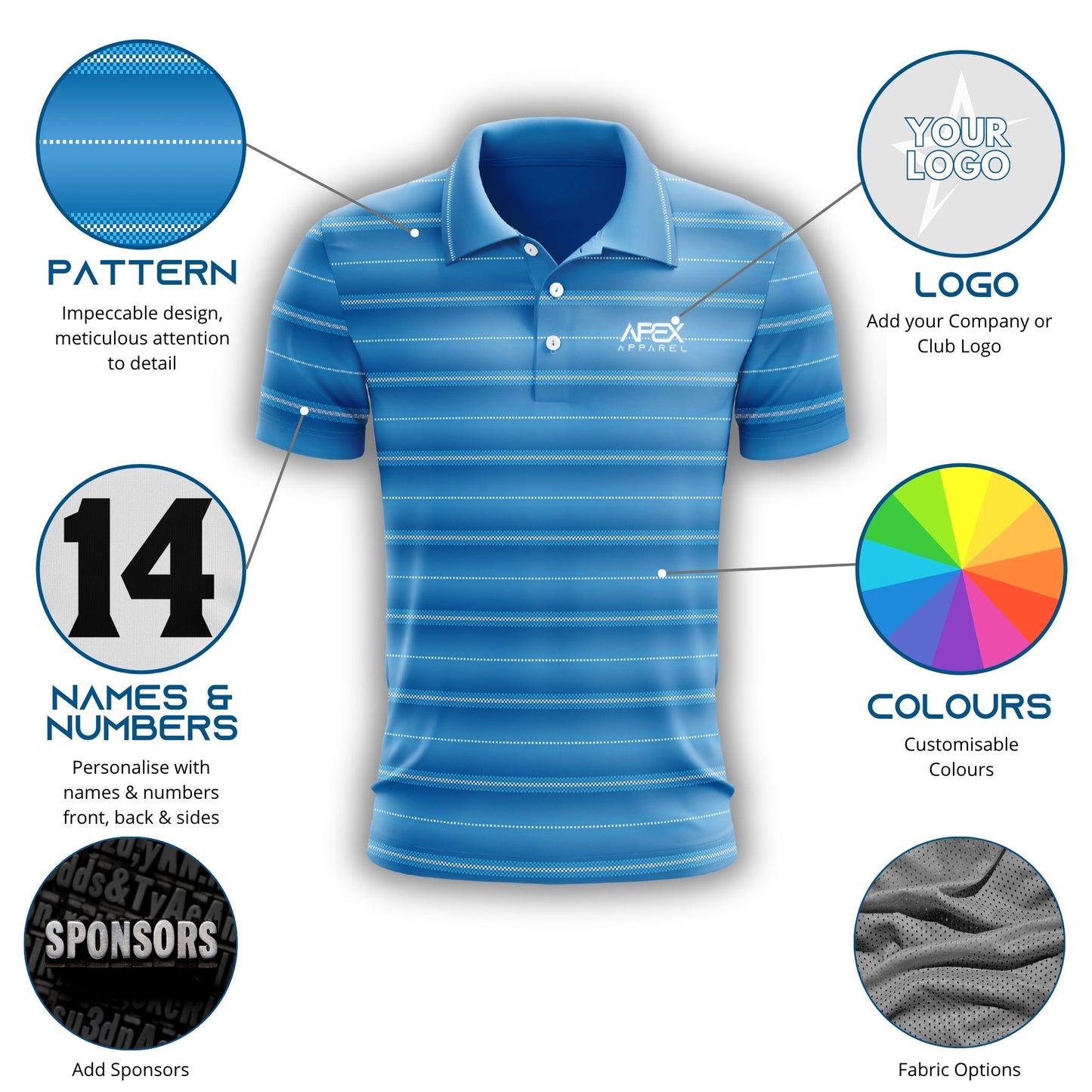 007 - Design Your Own Golf Polo Shirt