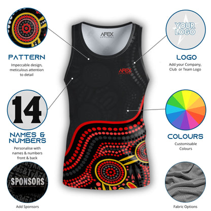 Indigenous 008 - Design Your Own Singlet