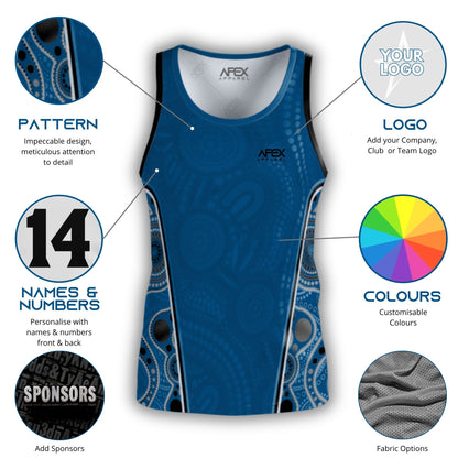 Indigenous 011 - Design Your Own Singlet