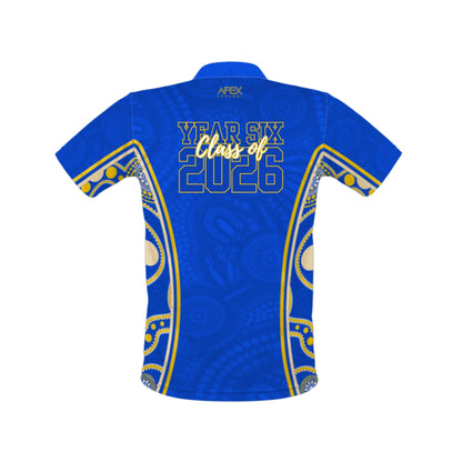 School Leavers Polo Shirt - Indigenous Dreamtime