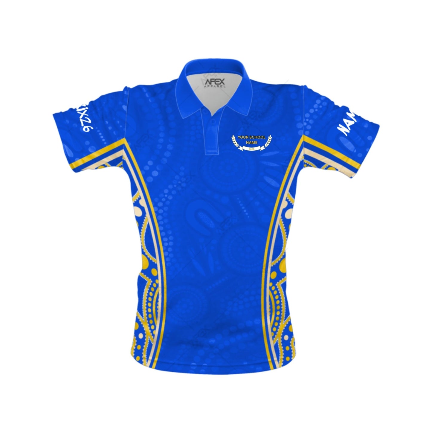 School Leavers Polo Shirt - Indigenous Dreamtime