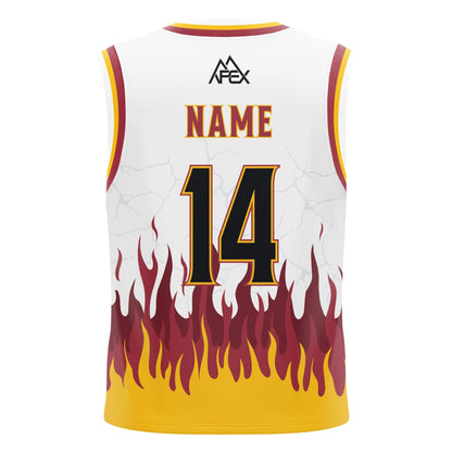 Custom Reversible Basketball Jersey - Inferno