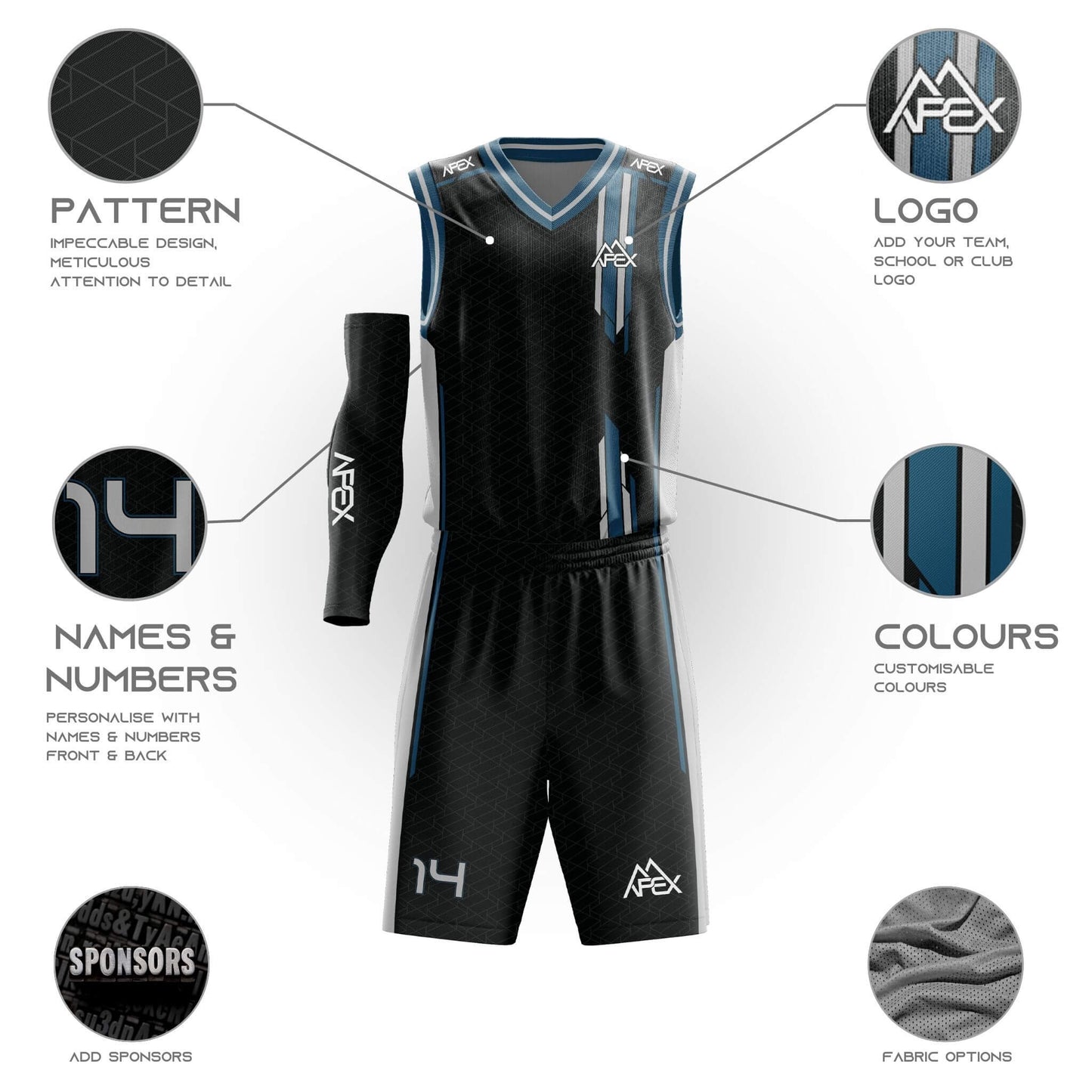 Custom Basketball Uniform - Sprint