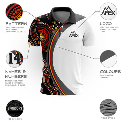 Custom Polo Shirt - Indigenous 001