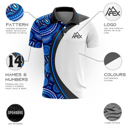 Indigenous 002 - Design Your Own Polo Shirt