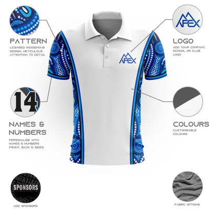 Indigenous 004 - Design Your Own Polo Shirt