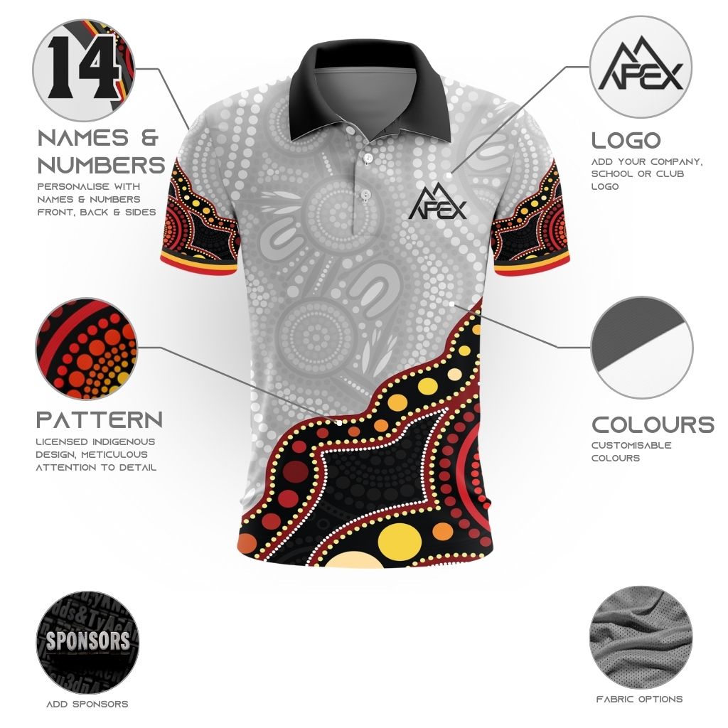 Custom Polo Shirt - Indigenous 007