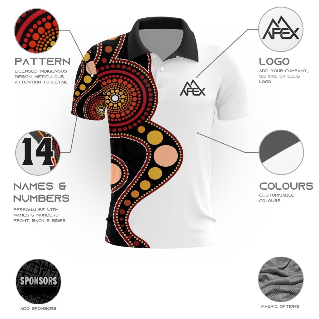 Custom Polo Shirt - Indigenous 009