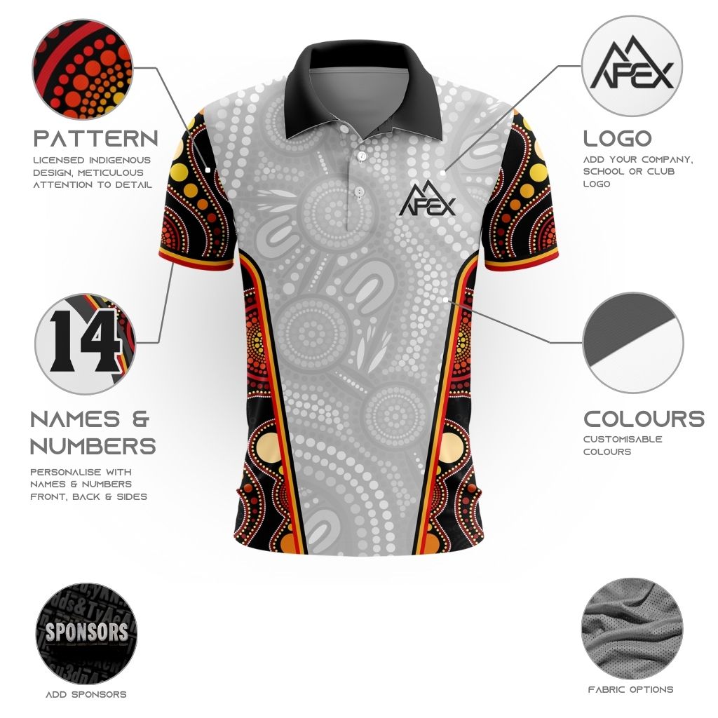Indigenous 011 - Design Your Own Polo Shirt