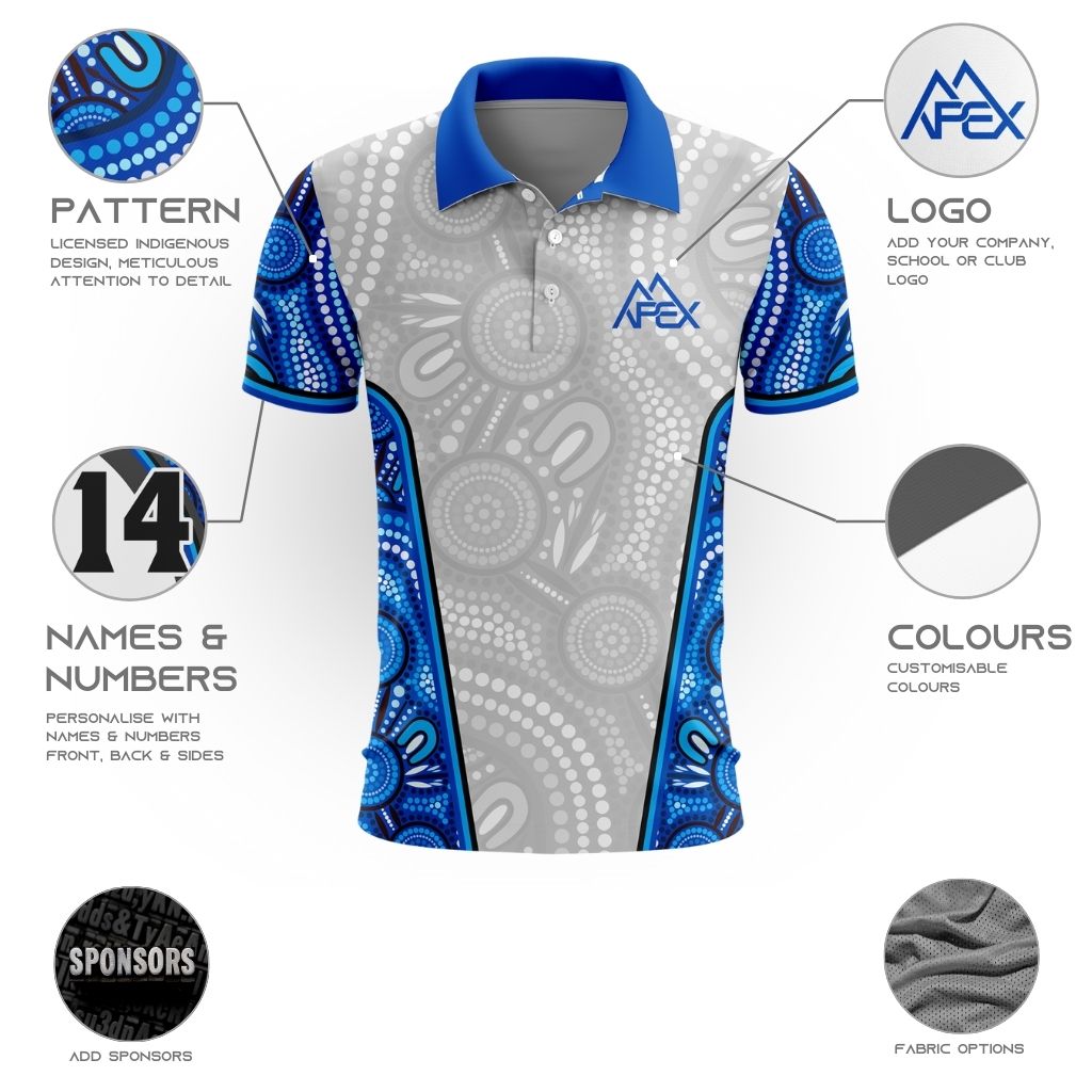 Indigenous 012 - Design Your Own Polo Shirt
