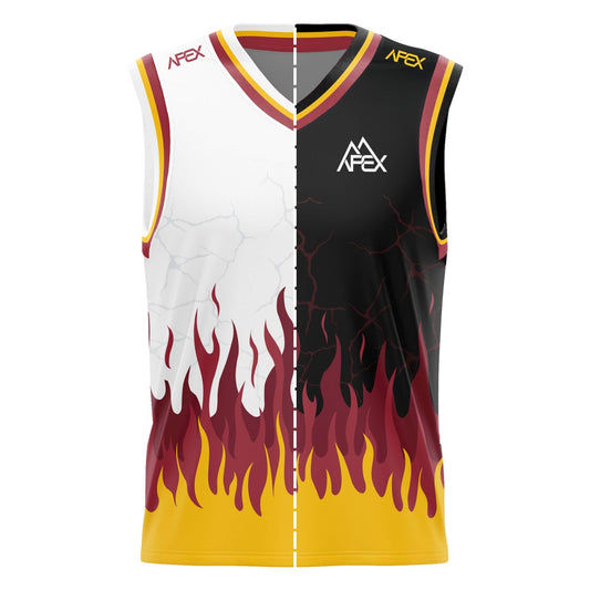 Custom Reversible Basketball Jersey - Inferno