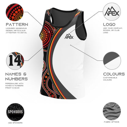Indigenous 001 - Design Your Own Singlet