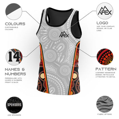 Indigenous 011 - Design Your Own Singlet