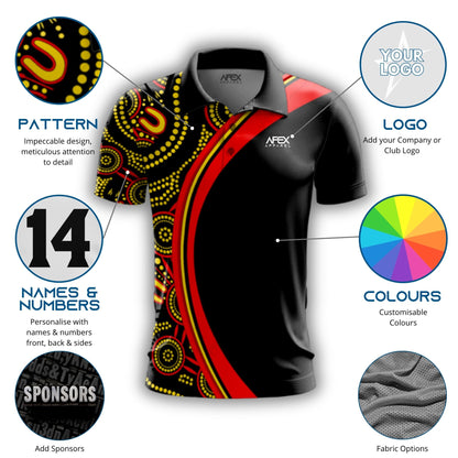 Indigenous 002 - Design Your Own Polo Shirt