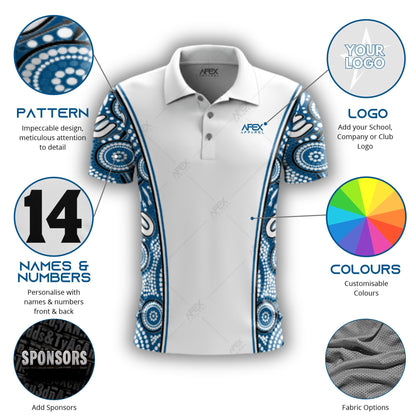 Indigenous 004 - Design Your Own Polo Shirt