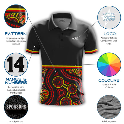 Indigenous 006 - Design Your Own Polo Shirt