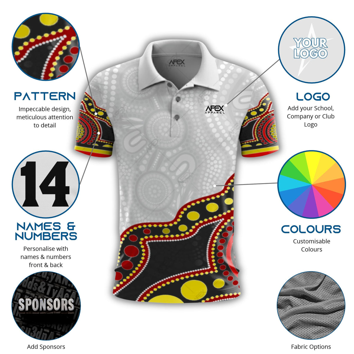 Indigenous 007 - Design Your Own Polo Shirt