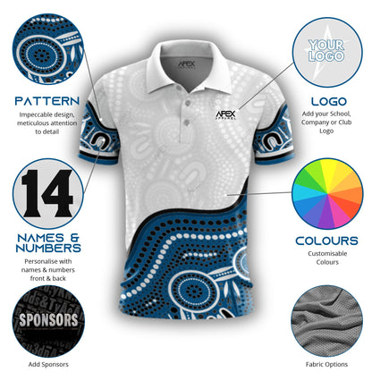 Indigenous 008 - Design Your Own Polo Shirt