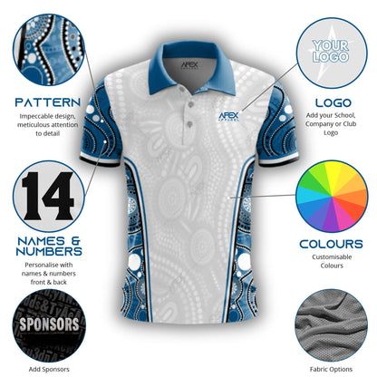 Indigenous 011 - Design Your Own Polo Shirt