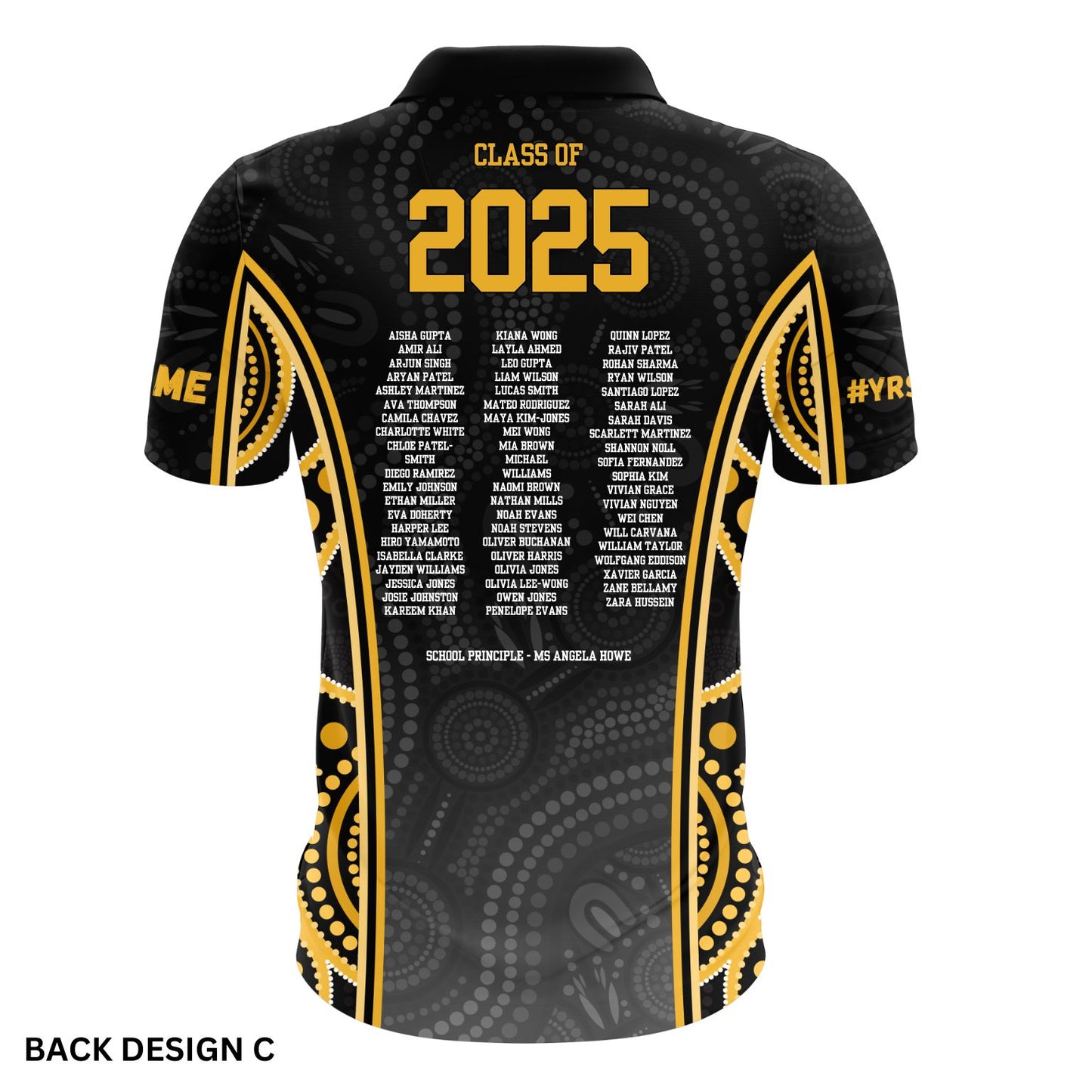 School Leavers Polo Shirt - Indigenous Dreamtime