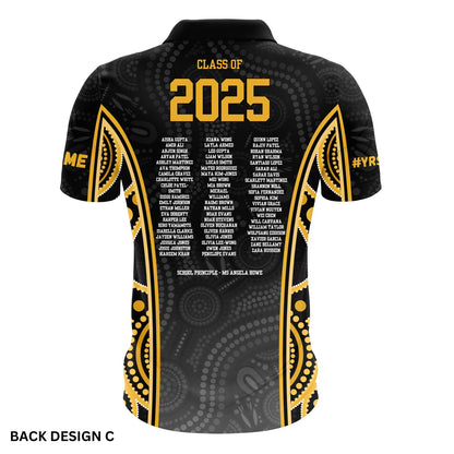 School Leavers Polo Shirt - Indigenous Dreamtime