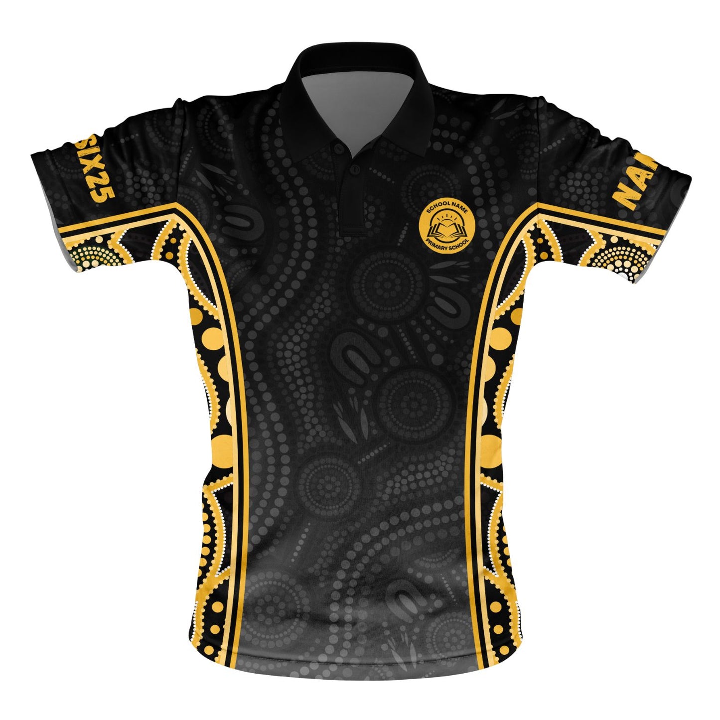 School Leavers Polo Shirt - Indigenous Dreamtime