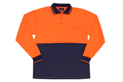 Hi Vis Long Sleeve Polo - PS101L