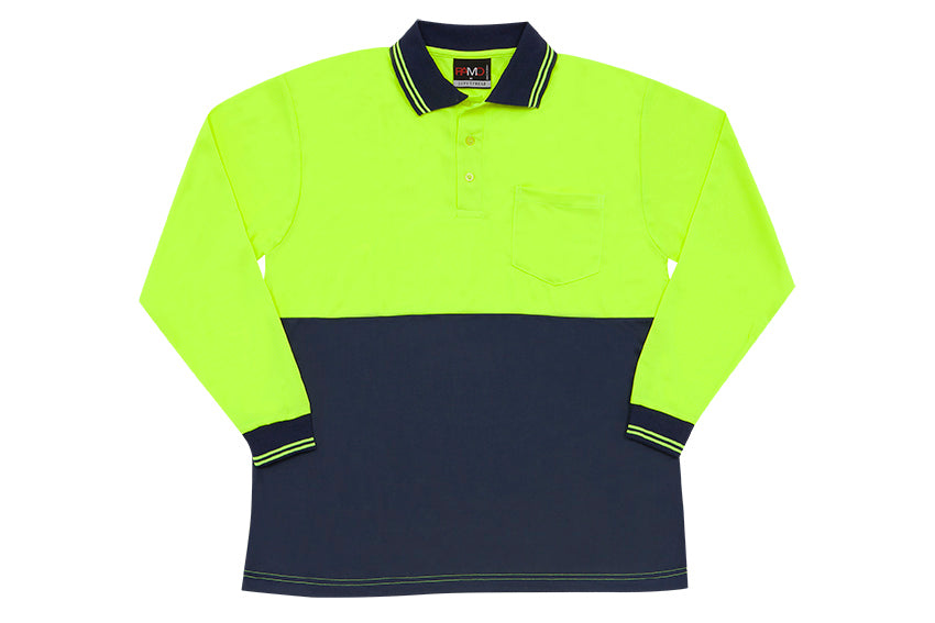 Hi Vis Long Sleeve Polo - PS101L