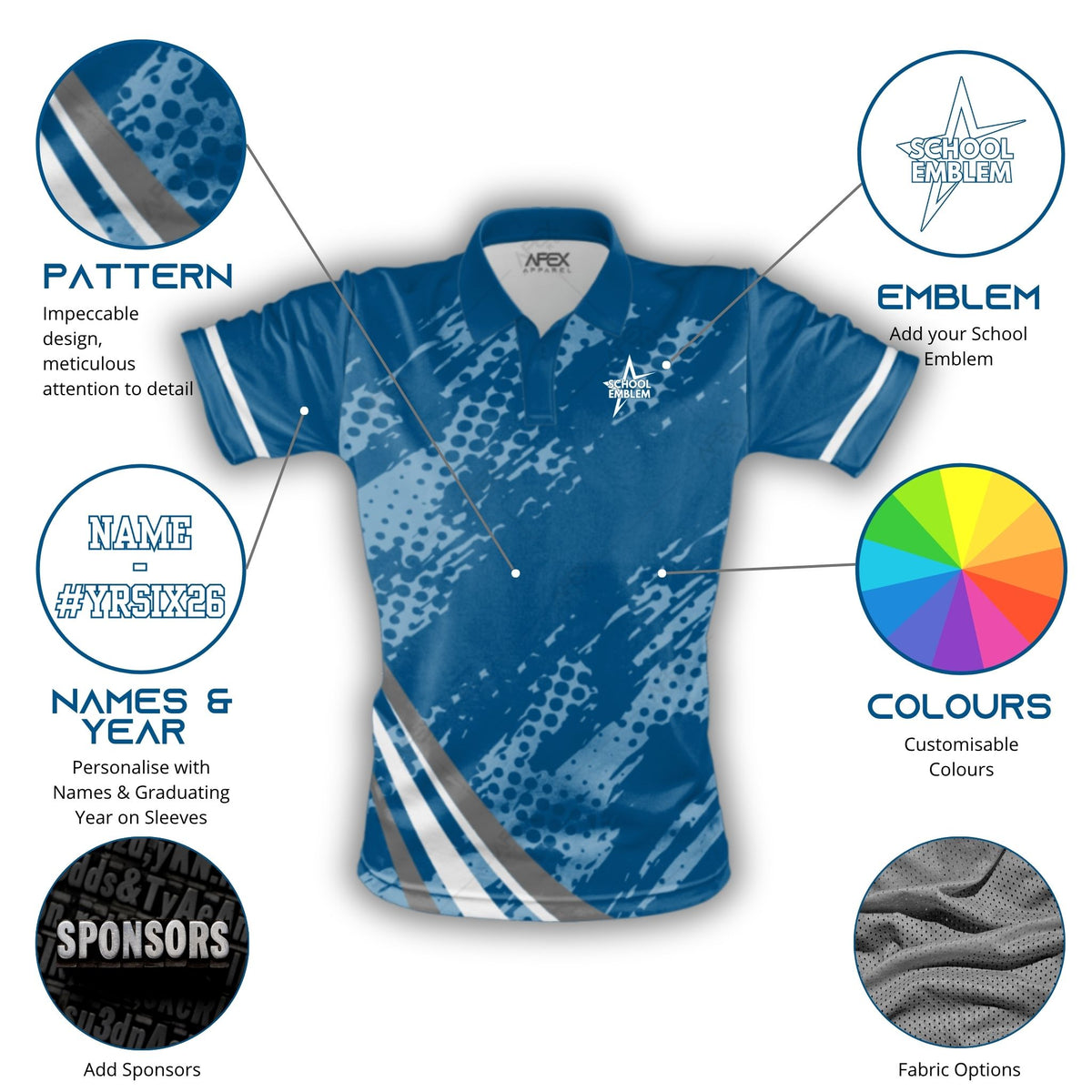 Custom Year 6 Leavers Polo Shirt - 003 - Design Online
