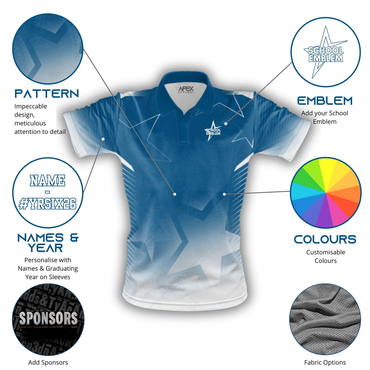 Custom Year 6 Leavers Polo Shirt - 004 - Design Online