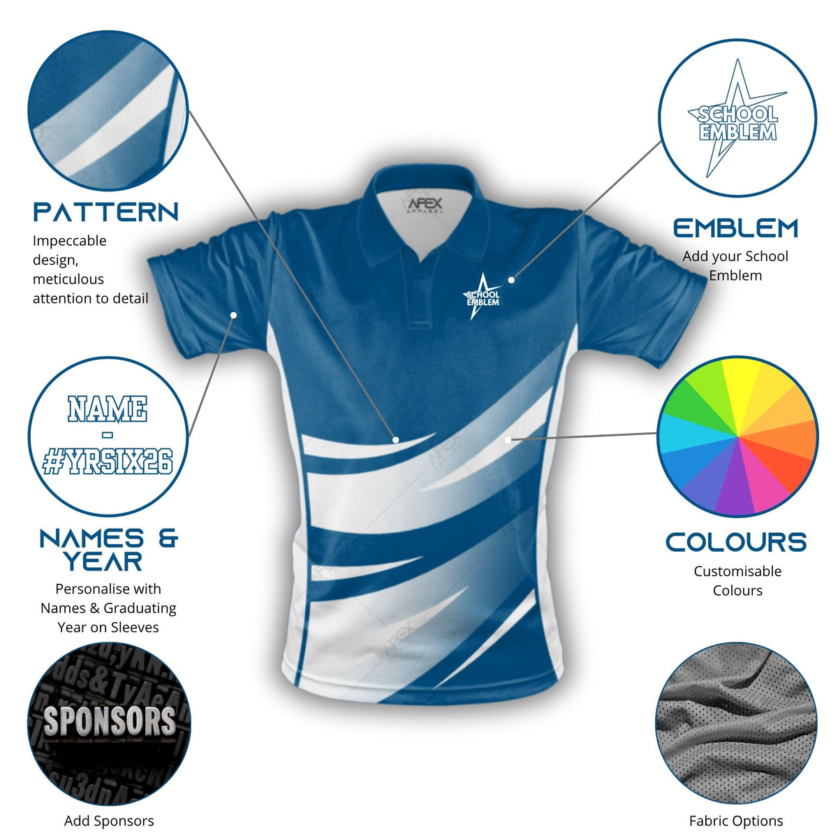 Custom Year 6 Leavers Polo Shirt - 008 - Design Online
