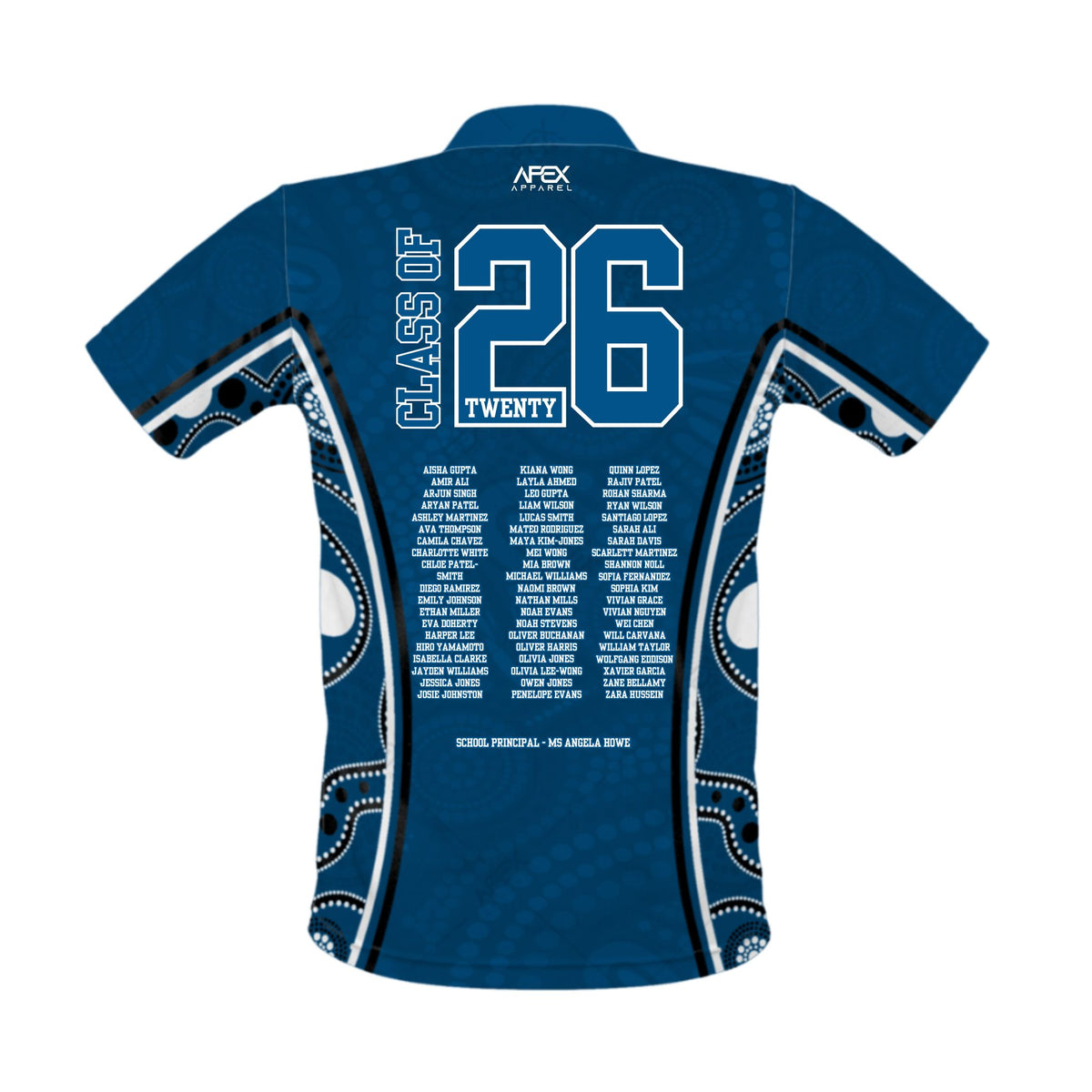 School Leavers Polo Shirt - Indigenous Dreamtime