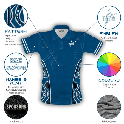 School Leavers Polo Shirt - Indigenous Harmony