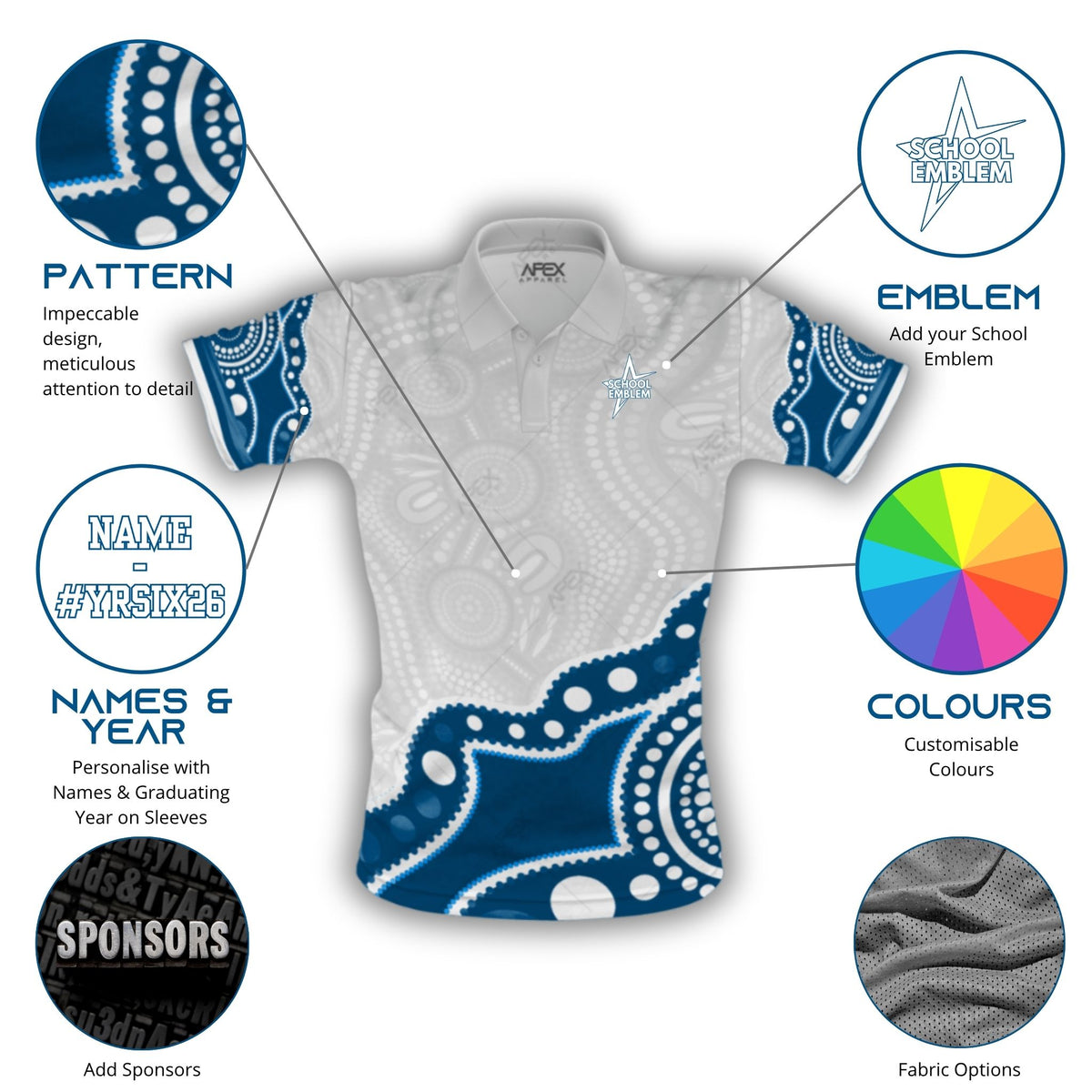 School Leavers Polo Shirt - Indigenous Unity