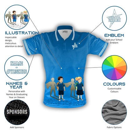 Inspo School Leavers Polo Shirt - Superheroes